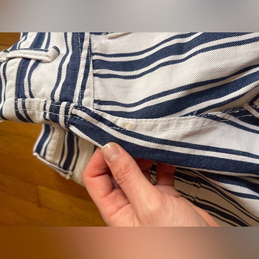 60s Vintage Wrangler Misses Striped Button Fly Jeans - Picture 9 of 13